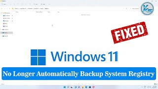 ✅ How To Fix Windows 11 No Longer Automatically Backup System Registry [upl. by Ormand]