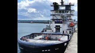 Salvage Tug Abeille Bourbon moored in Brest Harbour 07 09 13 [upl. by Piane]