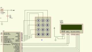 PIC 16F876A CCS PROTEUS EJEMPLO 5 TECLADO Y DISPLAY LCD 16x2 [upl. by Ayekal665]