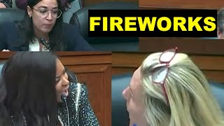 AOC amp JASMINE CROCKETT DESTROY SCREECHING RUDE MARJORIE TAYLOR GREENE [upl. by Einnej]