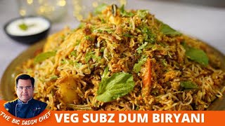 Veg Dum Biryani Recipe Restaurant Style  आसान वेज दम बिरयानी घर पर  Easy Vegetable Biryani Recipe [upl. by Watkin]