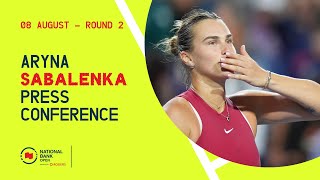 PRESS CONFERENCE  ARYNA SABALENKA  ROUND 2  NBO24 [upl. by Etak]