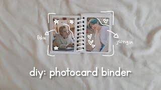 diy binder para photocards ☁️ [upl. by Elocen]