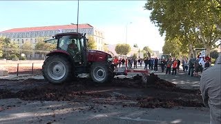 Manifestation des agriculteurs à Avignon [upl. by Yentnuoc913]