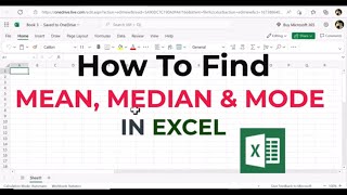 How to calculate Mean Median and Mode in Excel  Step By Step Guide [upl. by Ardnoik383]