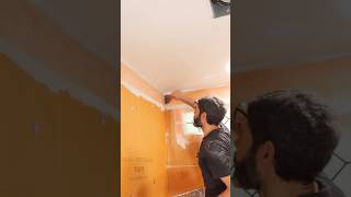 How to Waterproof Shower Drywall Transitions  shorts [upl. by Golda]