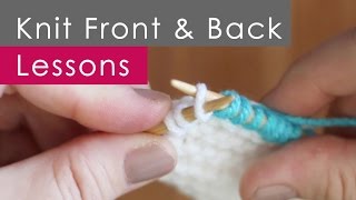 4 Steps to KFB Knit Front and Back for Beginners [upl. by Thurston]