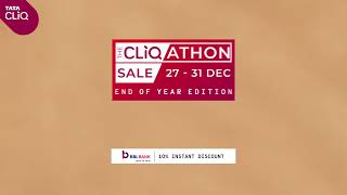 CLiQathon Sale  27th  31st Dec  Download Now [upl. by Ahsinit490]