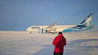 The largest aircraft ever to land on Troll Airfield Dronning Maud Land Antarctica [upl. by Inaj]