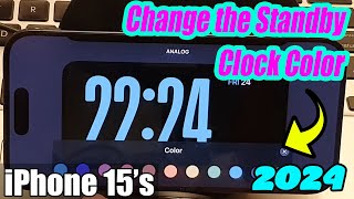 Secret iPhone 15 Trick How to Customize the Color of Your Standby Clock [upl. by Refotsirc114]