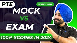 PTE mock test vs real exam score how get 90 scores in 2024  Gurwinder Sir [upl. by Yregerg]