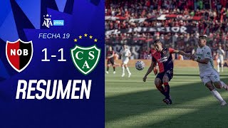 Newells Old Boys 1 vs 1 Sarmiento  TorneoBetano  Resumen  Fecha 19 [upl. by Nylecaj664]