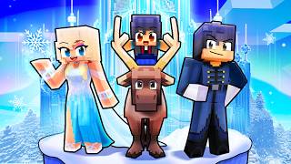 Having a FROZEN FAMILY in Minecraft [upl. by Ellenrad864]