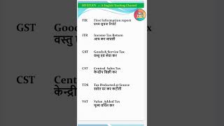 abbreviation meaning in Hindi abbreviation words [upl. by Oralla13]