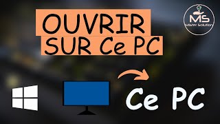 Ouvrir lexplorateur de fichiers directement sur Ce PC [upl. by Bettine]