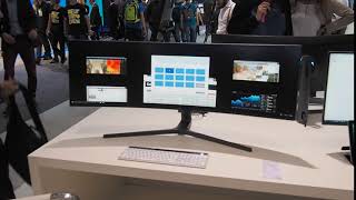 Samsung na IFA 2017 49calowy monitor CHG90 [upl. by Notreb704]