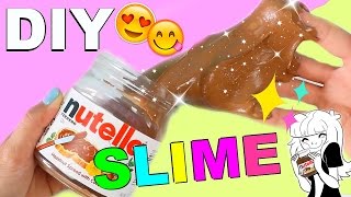 DIY NUTELLA SLIME I Schleim Knete aus Nutella I Fake Dessert LifeHack Experiment I PatDIY [upl. by Aehsila277]