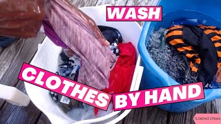 How to HAND WASH clothes  QUICK and EASY [upl. by Dnanidref]