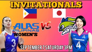 ALAS PILIPINAS vs SAGA HISAMITSU SPRINGS  INVITATIONALS TUNE UP GAMES LIVESCORE [upl. by Hansen]