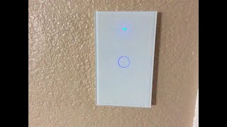 Smartyuns WiFi Smart Wall Light Switch White Tempered Glass Panel Touch Light Switch 2 Gang Review [upl. by Moreno]