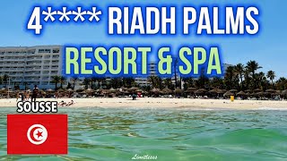 Riadh Palms Hotel 4⭐️ in Tunisia 🇹🇳  The Beach Area  July 2024  4K [upl. by Htiel]