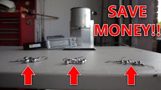 How to POUR your own JIG HEADS to SAVE MONEY EASIEST WAY [upl. by Eila695]