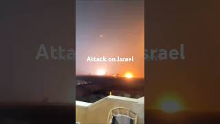 Iran attack on Israel by Missiles  Attack on israel attackonisrael iranattack iranattackisrael [upl. by Anil]