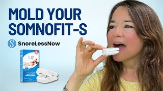 How to Mold your Snoring Mouthpiece  SomnofitS AntiSnore Mouth Guard Instructions Guide [upl. by Nilreb]