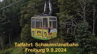 Talfahrt Schauinslandbahn  Freiburg 992024 [upl. by Akinat]