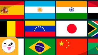 BANDERAS DEL MUNDO  Encuentra la bandera diferente  EUROPA AMÉRICA ÁFRICA ASIA  Recopilación [upl. by Wrigley213]