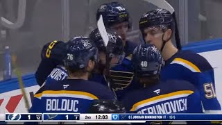 Oskar Sundqvist buries a rebound to tie the game for Saint Louis [upl. by Eniamaj834]