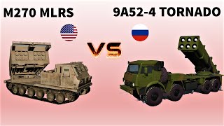 M270 MLRS vs 9A524 Tornado  Comparison between two Multiple Rocket Launcher System 2020 [upl. by Anwahsed956]