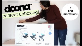 DOONA CAR SEAT UNBOXING  FIRST IMPRESSIONS  KERRY CONWAY [upl. by Aural]