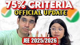 75 Criteria Update  NTA Reform Committee jee2025 neet2025 jee1 [upl. by Cammy908]