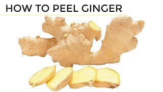 How To Peel Ginger  2 Easy Ways [upl. by Yehc595]