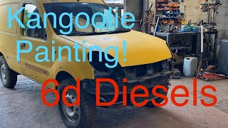 We paint the kangoolie Super cheap high speed van painting here we go… Painting a kangoo [upl. by Rawde]