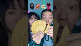 Squid Game Mukbang ASMR 🦑🥵honeycomb candy dalgona asmr mukbang [upl. by Mesics]