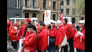 Manifestation contre laustérité à Bruxelles [upl. by Fallon]