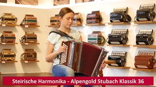 Steirische Harmonika  Alpengold Stubach Klassik 36  Palisander [upl. by Nosnaj]