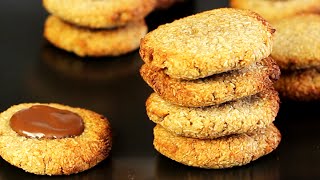 COOKIES mit nur 2 Zutaten  paleo vegan glutenfrei [upl. by Aicilehp]