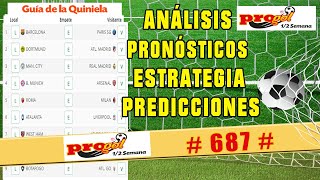 ✅ PROGOL MEDIA SEMANA 687 ✅ [upl. by Lorelei]