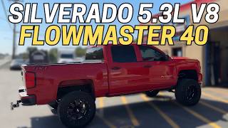 2018 Chevy Silverado 53L V8 w Flowmaster 40 Series [upl. by Mackoff]