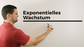 Exponentielles Wachstum Grundlagen WachstumsZerfallsfaktor Startwert  Mathe by Daniel Jung [upl. by Daphne491]