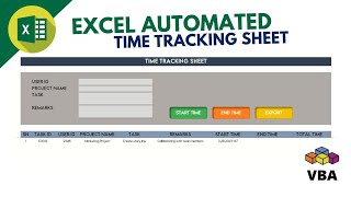 Build an Automated Time Tracking Sheet in Excel [upl. by Lindo]