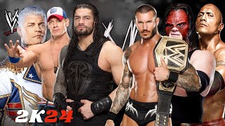 WWE2K24  6 MENS TAG TEAM MATCH  WWE RAW 2024 [upl. by Memory95]