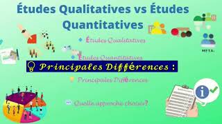 Études Qualitatives vs Quantitatives  Comprendre leurs Différences Essentielles [upl. by Rambert]