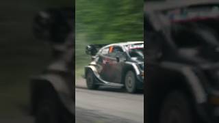 Takamoto Katsuta Pushing Hard RallyFinland Rally1 WRC Rally Toyota Japan Automobile Shorts [upl. by Ellinger]