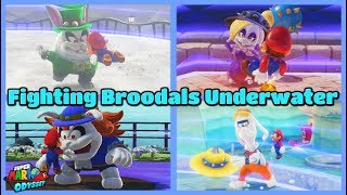 What If You Fight All Broodals UNDERWATER  Super Mario Odyssey [upl. by Crescint]