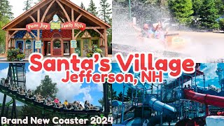 Santa’s Village 2024 Walkthrough  BRAND NEW COASTER “MIDNIGHT FLYER”  Jefferson New Hampshire [upl. by Aikal]