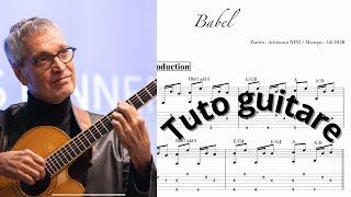 Babel  Gil DOR  Tuto guitare [upl. by Vannie]